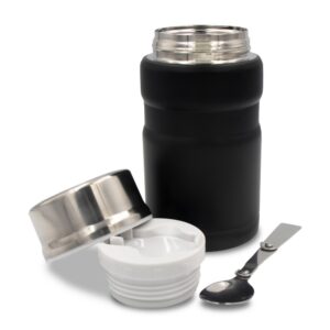 Thermobehälter 650 ml mit Klapplöffel in Premium-Qualität